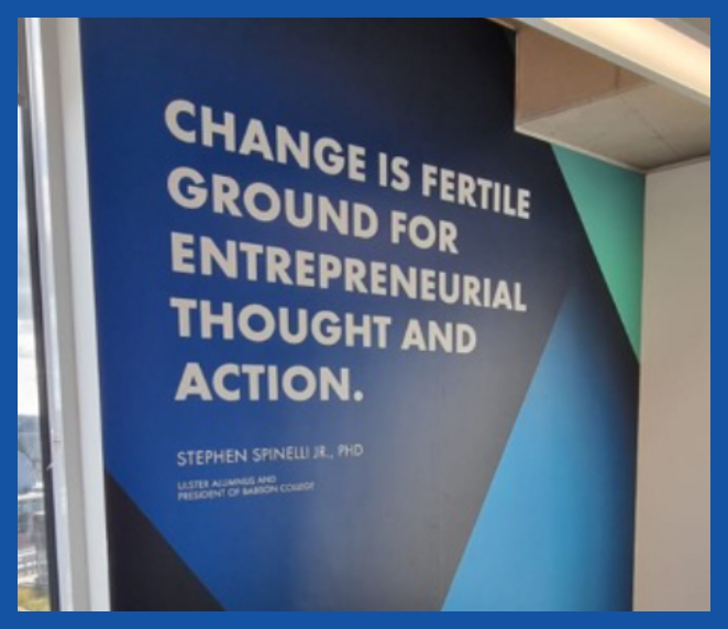 Inspirational text wall poster